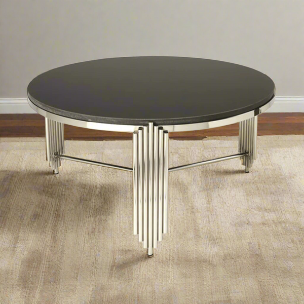 Millvia coffee table, metal steel, thermal electrostatic paint