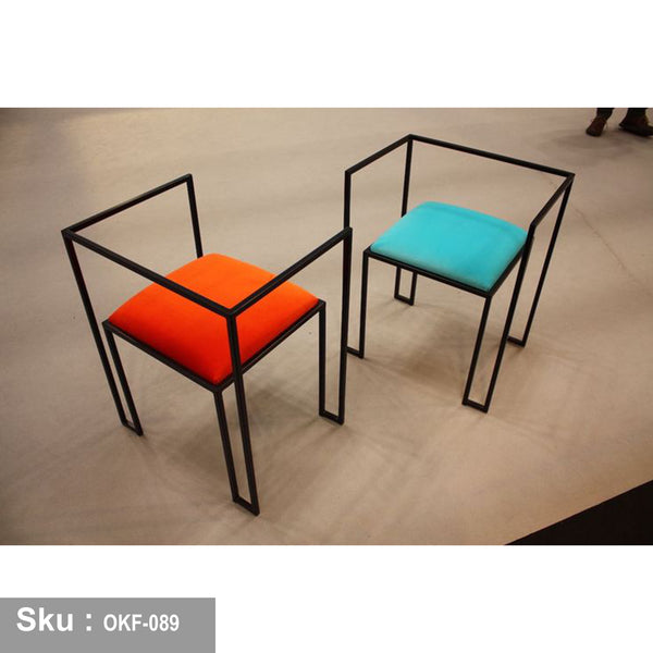 Set of 2 metal chairs with thermal paint - OKF-089