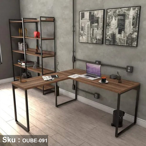 MDF and steel office desk - OUBE-091