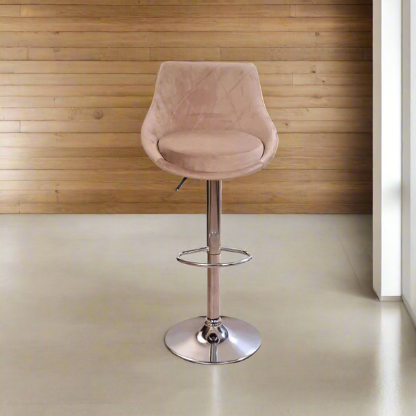 Hydraulic Velvet Bar Stool - OMA-006