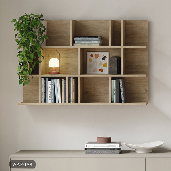 Decorative wall shelves - high quality MDF wood - WAF-139