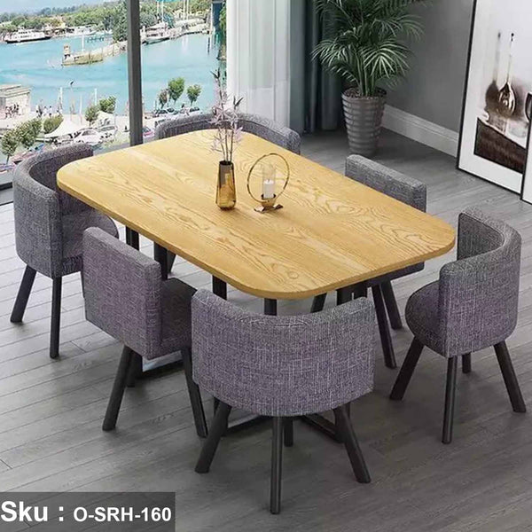 Wooden dining set -O-SRH-160