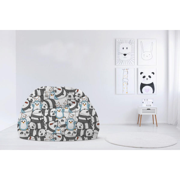 Children's plush bean bag with linen -PRV-054