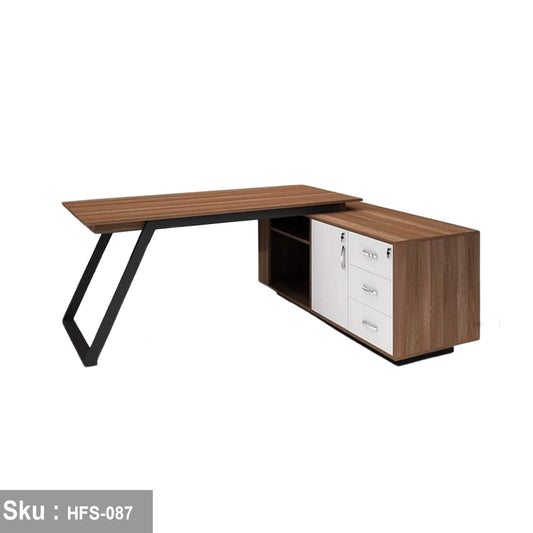 High-Quality MDF Wood Manager's Desk - HFS-087