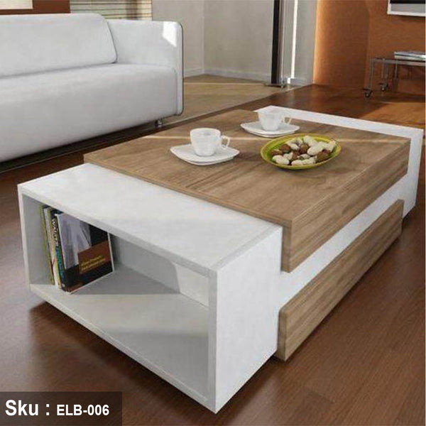 Abella coffee table with 2 shelves, 120*40 MDF wood