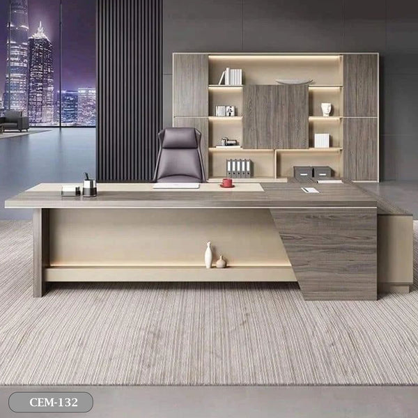 High quality Spanish MDF wood manager desk - CEM-132