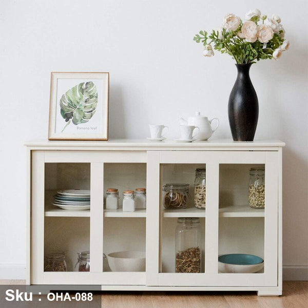 Beech wood buffet and counter - OHA-088