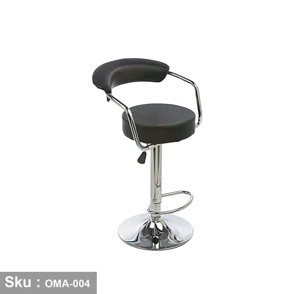 Leather hydraulic bar stool - OMA-004
