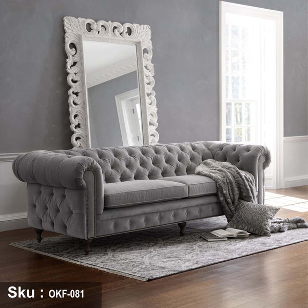 Wooden sofa - OKF-081