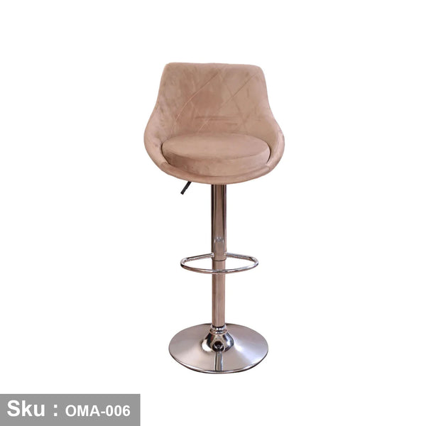 Plush hydraulic bar stool - OMA-006