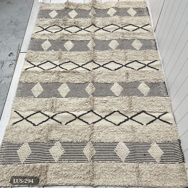 Handmade pure wool rug - 200x150cm - LUS-294