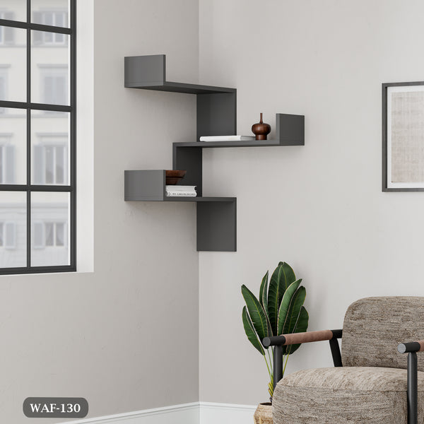 Decorative wall shelves - high quality MDF wood - WAF-130