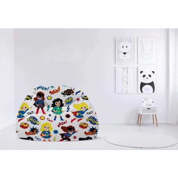 Children's plush bean bag with linen -PRV-060