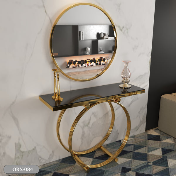 Stainless Steel Console and Mirrors - ORX-084