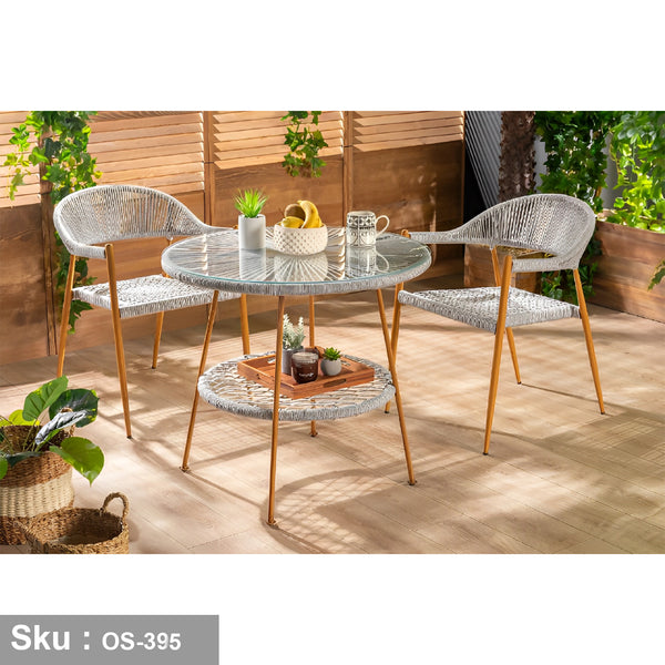 Wendy Rattan Balcony Set for Two - OS-395