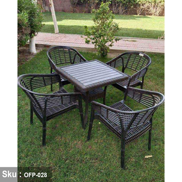 Crystal set of 4 chairs and a table - OFP-028