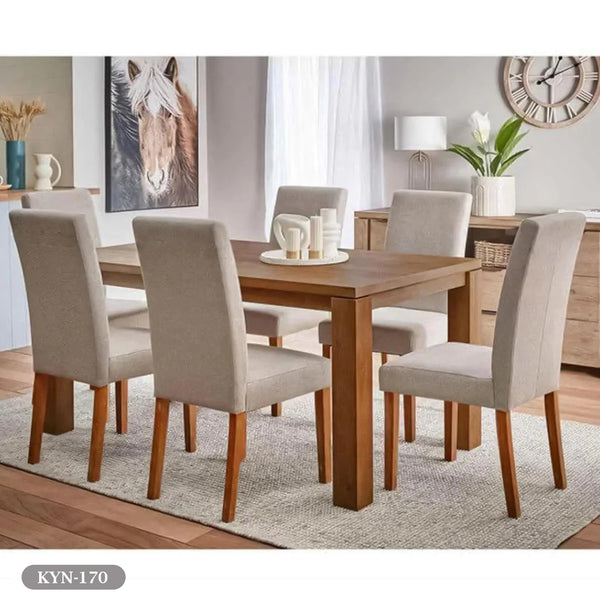 Dining table - 7 pieces of high quality beech wood - KYN-170