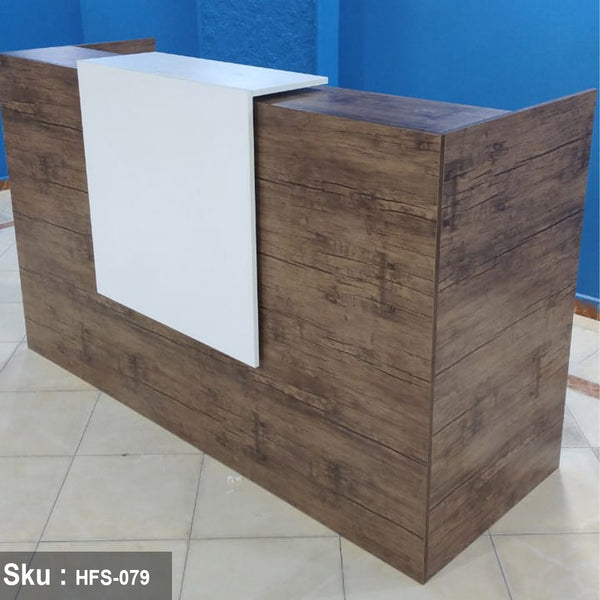 مكتب استقبال خشب MDF عالي الجودة - HFS-079