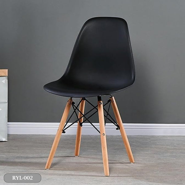 Modern acrylic chair with beech wood legs - RYL-002