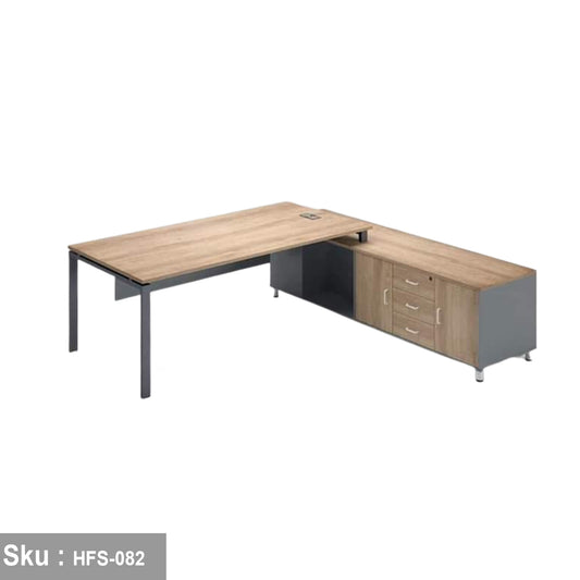 High-Quality MDF Wood Manager's Desk - HFS-082