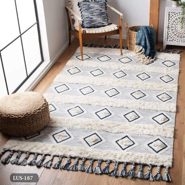 Handmade pure wool rug - 200x150cm - LUS-187