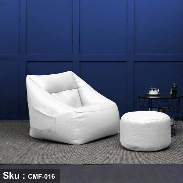 High quality leather bean bag and pouf - CMF-016