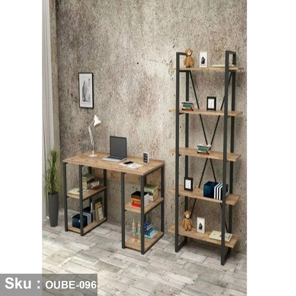 MDF and steel office desk - OUBE-096