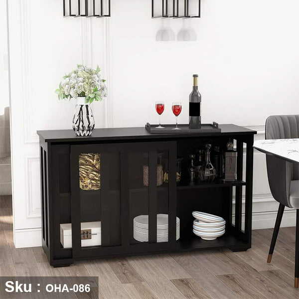 Beech wood buffet and counter - OHA-086