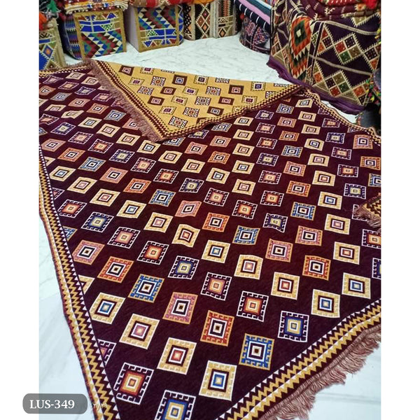 Handmade double face rug - 200x140cm - LUS-349