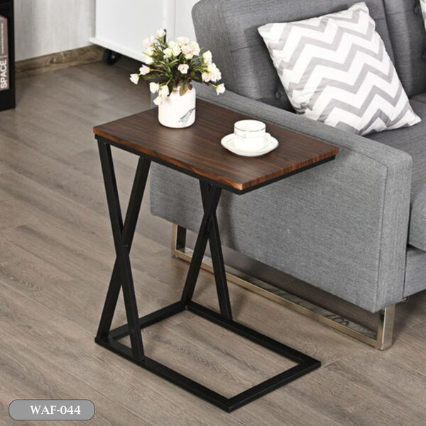 Side table made of MDF wood and metal - WAF-044