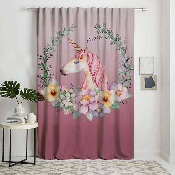 Velvet fabric children's curtain with linen - PRV-139