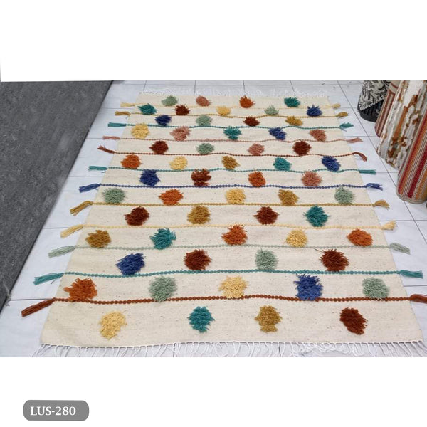 Handmade pure wool rug - 200x150cm - LUS-280