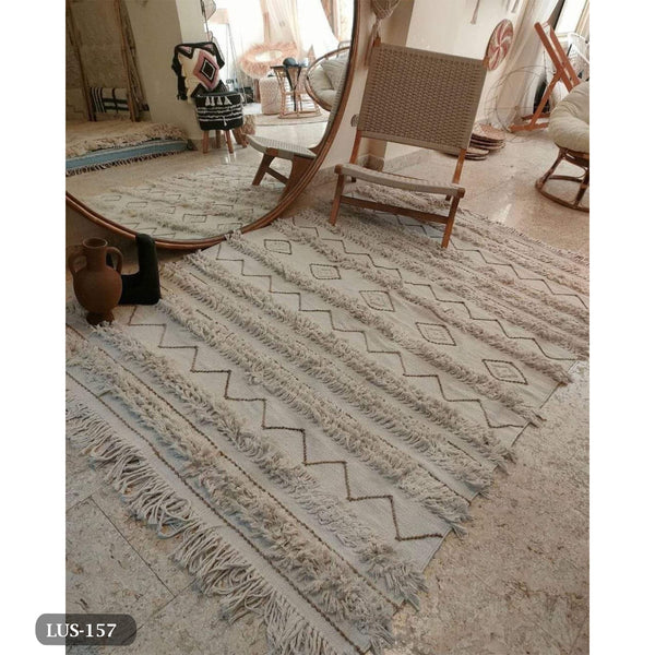 Handmade pure wool rug - 200x150cm - LUS-157