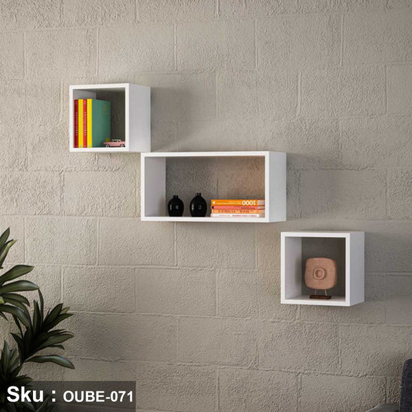 High quality MDF wood wall shelves - OUBE-071