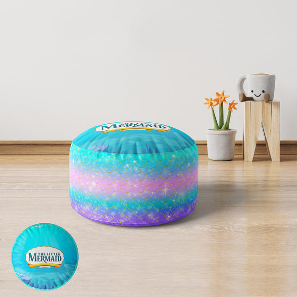 Velvet and linen children's pouf - PRV-242