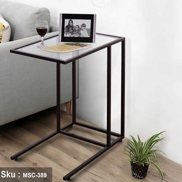 Side table 50 * 40 glass