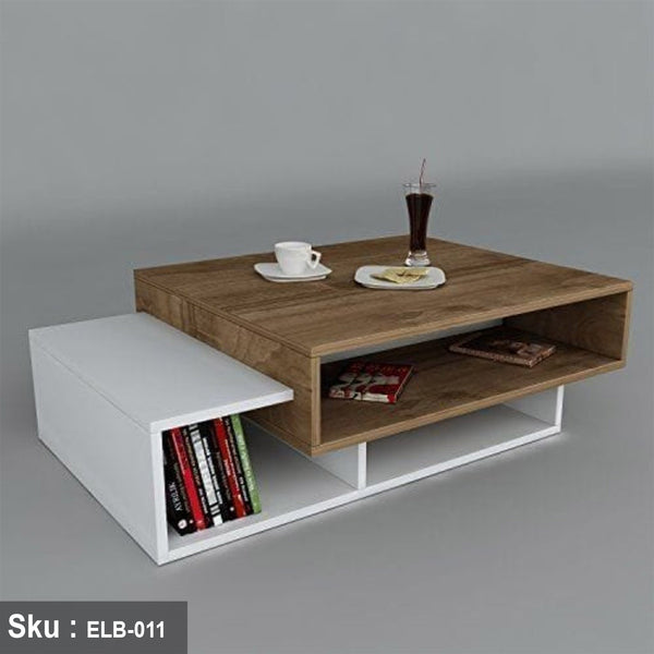 Tareen coffee table and 2 shelves, 90 * 30, MDF wood