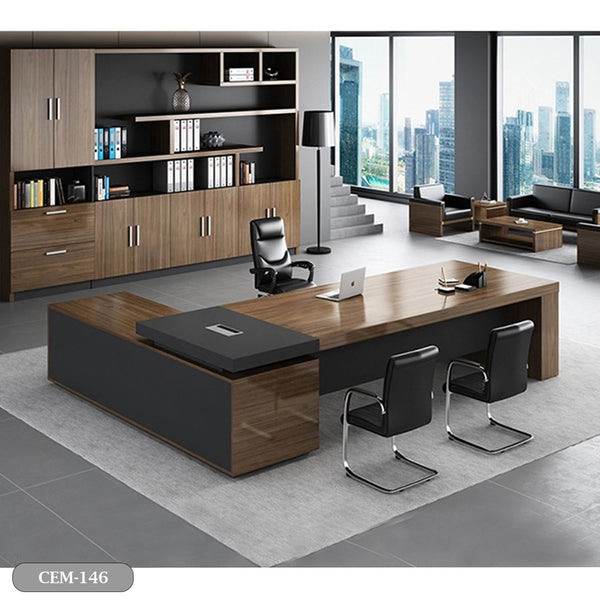 High quality Spanish MDF wood manager desk - CEM-146