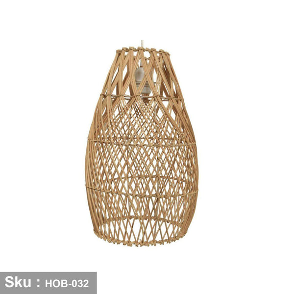 Natural bamboo chandelier, 30x40 cm - HOB-032