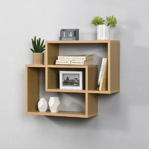 Decorative wall shelves - high quality MDF wood - WAF-140