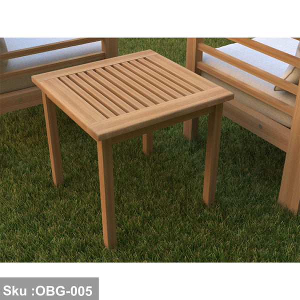 Red beech wood corner table - OBG-005