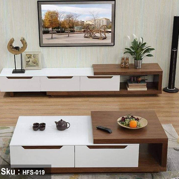 TV table and coffee table made of high-quality MDF wood - HFS-019