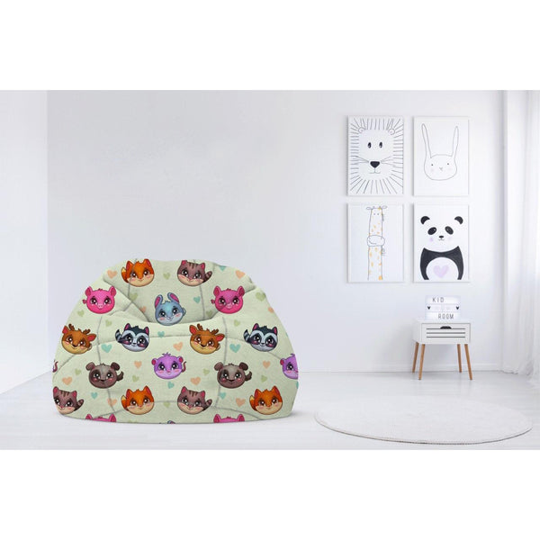 Children's plush bean bag with linen - PRV-068