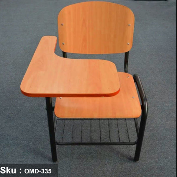 Metal lecture chair - leather - OMD-335