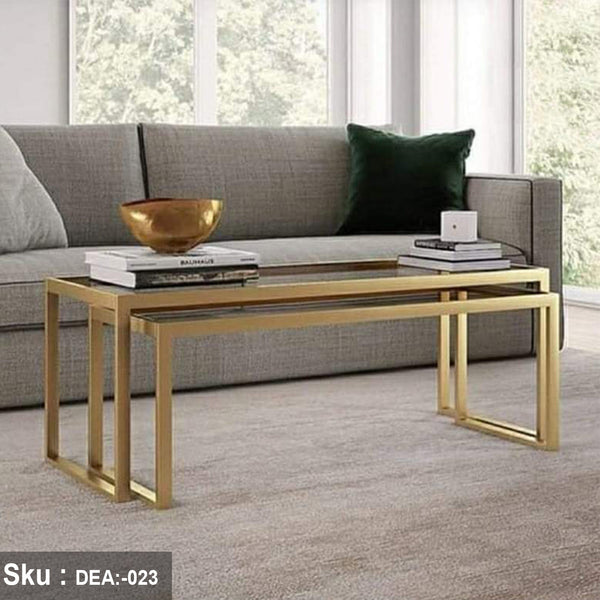 Emiliana coffee table, metal steel, electrostatic paint