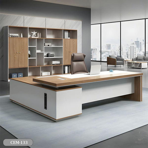 High quality Spanish MDF wood manager desk - CEM-133