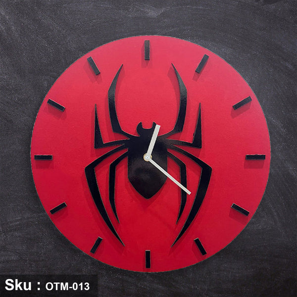 Spider-Man Wall Clock MDF Wood 40X40cm - OTM-013