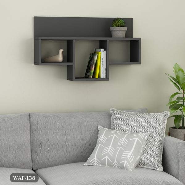 Decorative wall shelves - high quality MDF wood - WAF-138