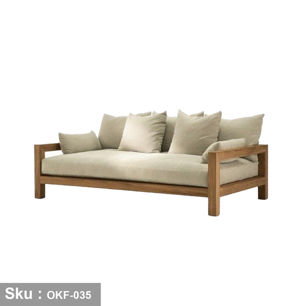 Wooden sofa - OKF-035