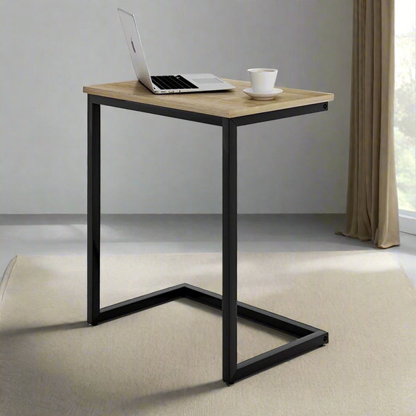 Iron and Melamine Wood Side Table - MTC-064